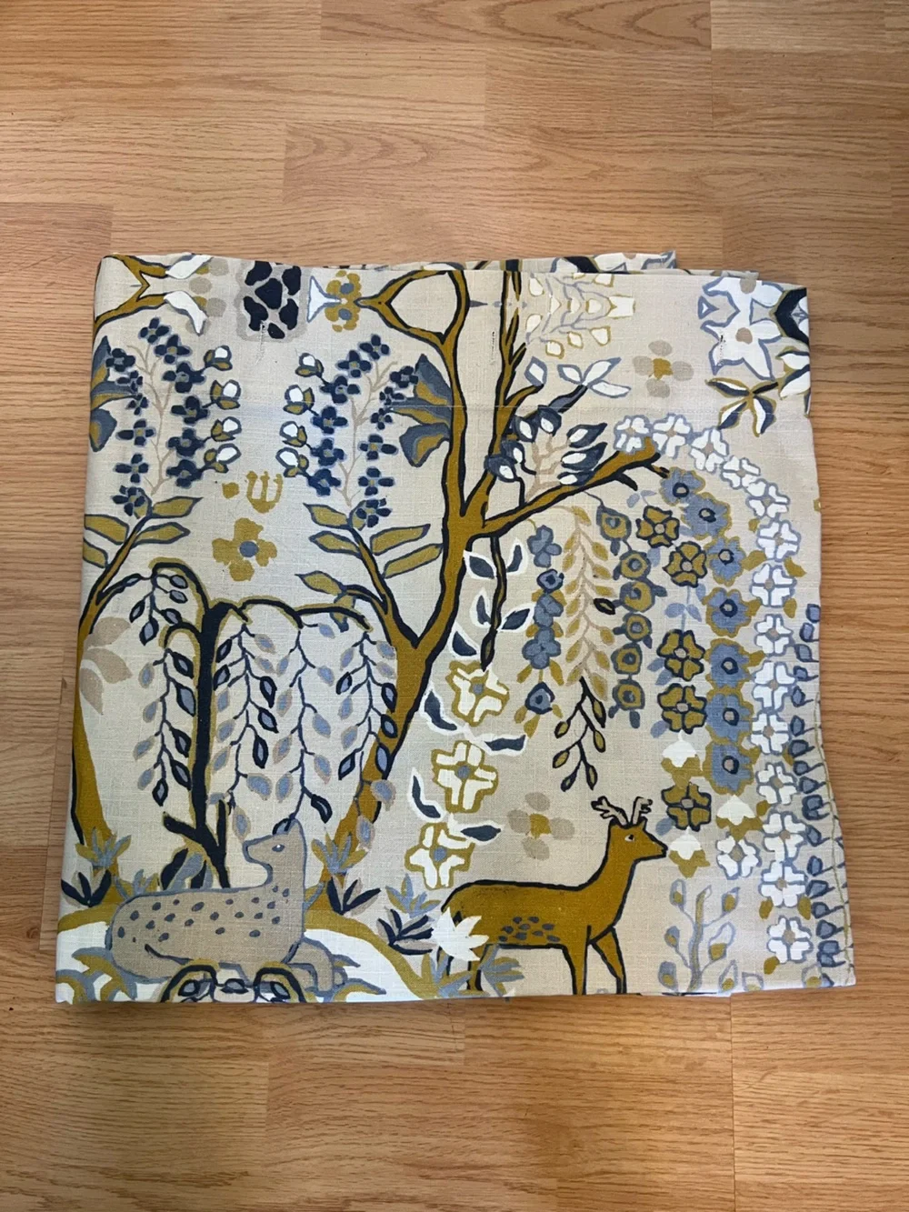 Anthropologie The Printed Cotton Slub Shower Curtain Collection in Foraged NWOT